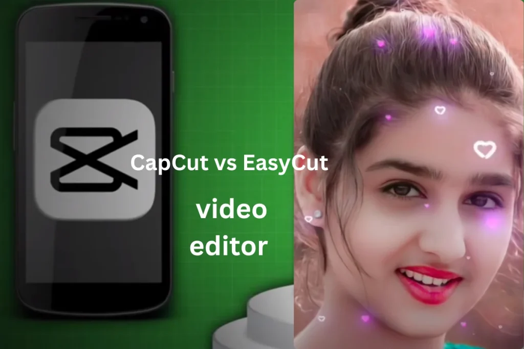 CapCut vs EasyCut quality banner with capcut mobile logo