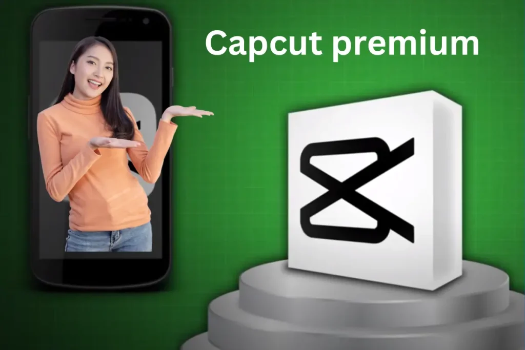 capcut premium  with capcut logo banner 