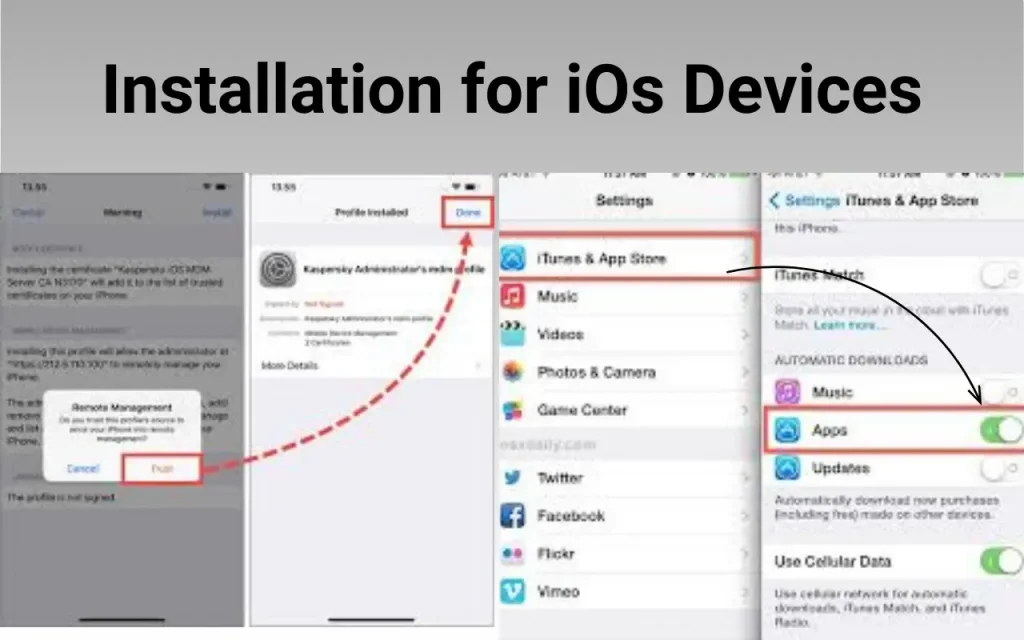 Installation for iOs Devices (Method 1)